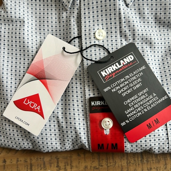 NWT - Kirkland Signature Short Sleeve Button Down Sport Shirts - Picture 4 of 7
